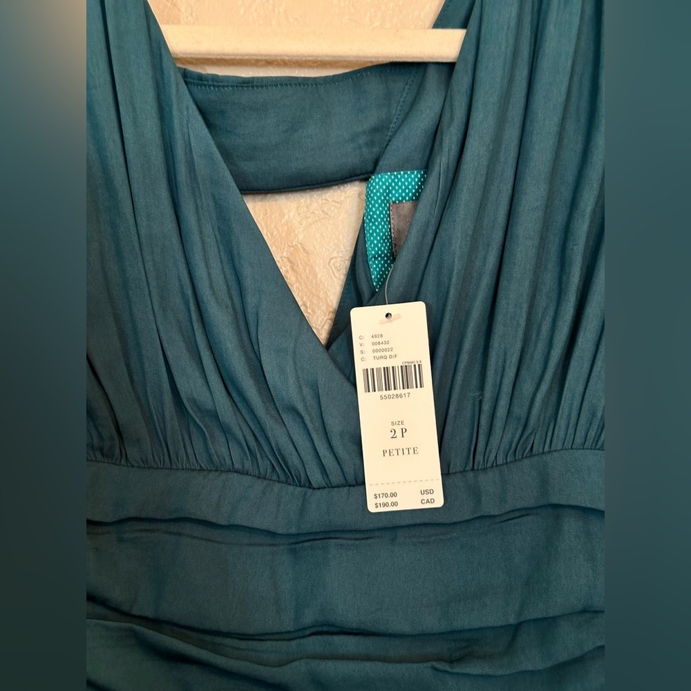 Anthropologie Gwendolyn silk maxi dress size 2 petite - Picture 9 of 9